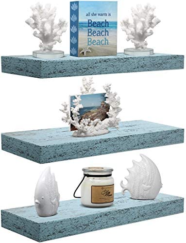 Beach Themed Floating Shelves